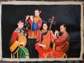 大油画》纯手工 尺寸：长180cm×高120cm