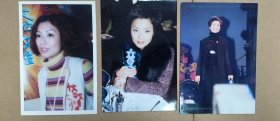 明星周边收藏 郑秀文 5寸彩色照片三张