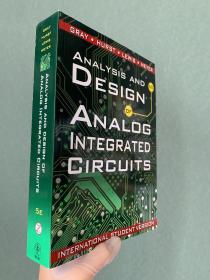 英文版  Analysis and Design of Analog Integrated Circuits   模拟集成电路的分析与设计（第5版） 格雷（Gray，P.R.）