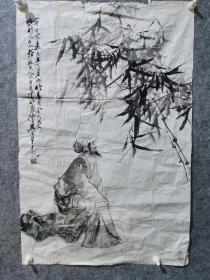 海上著名画家  吴学才  精品人物画