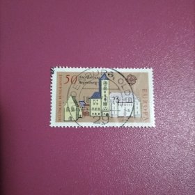 德国信销邮票 1978年 欧罗巴建筑丰碑 面值50 1枚 （库存 4 ）