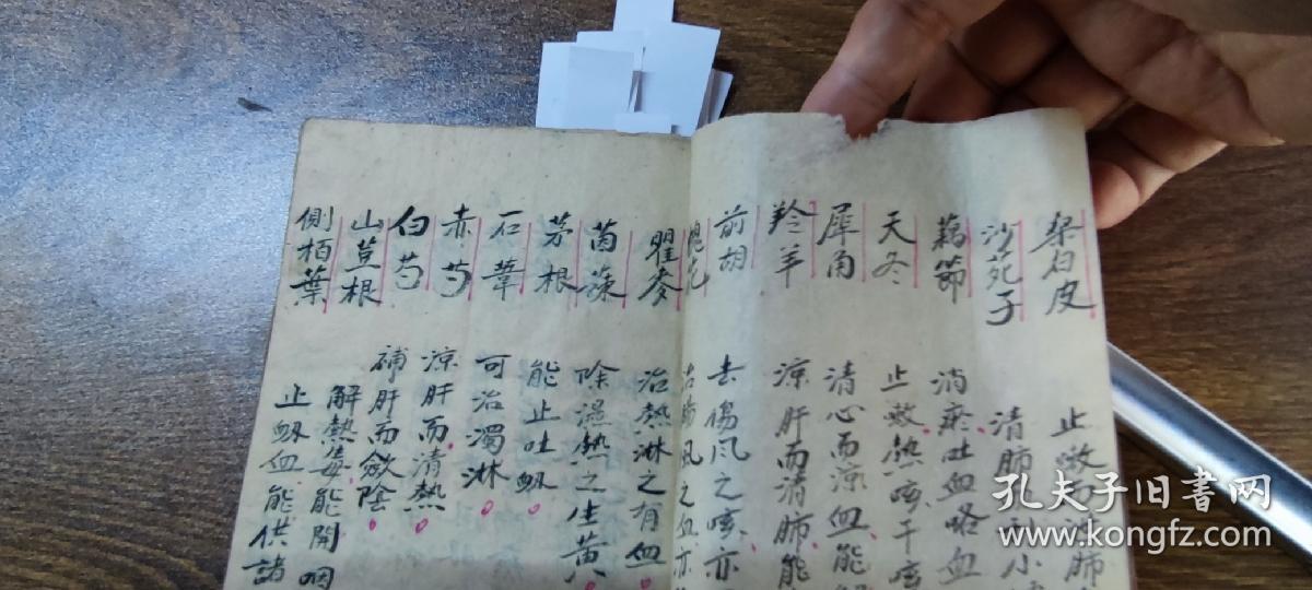 民国中西医学手抄本：药性赋、西医药性录