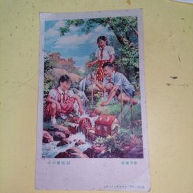 50年代美术贺年片小小发电站，金肇芳著〈包老保真〉