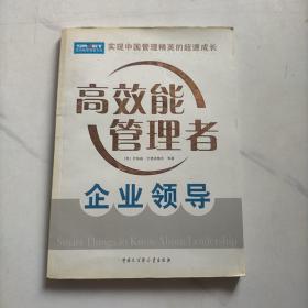 企业领导——高效管理者文库