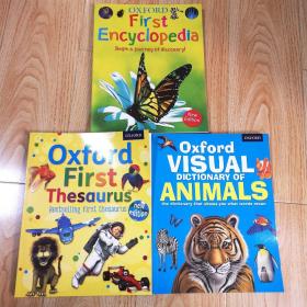 oxford visual dictionary of animals、oxford first encyclopedia、oxford first thesaurus（三本合售）