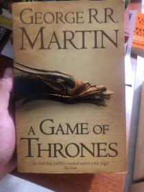 外语原版书：<A Game of Thrones：Book 1 of a Song of Ice and Fire>冰与火之歌第一部：权力的游戏 全英文原版书，热门八季美剧《权力的游戏》原著英文原版书