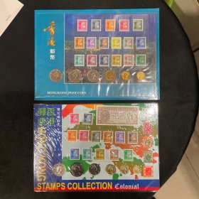 低售两本香港邮币卡折，两本一起卖，品如图，请看好购买