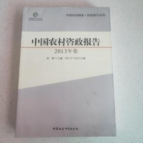 中国农村调查·咨政报告系列：中国农村咨政报告（2013年卷）