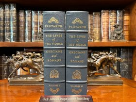 《希腊罗马名人传》The Lives of the Noble Grecians and Romans 普鲁塔克 Plutarch EASTON PRESS 出版社真皮限量收藏版，厚重开本。