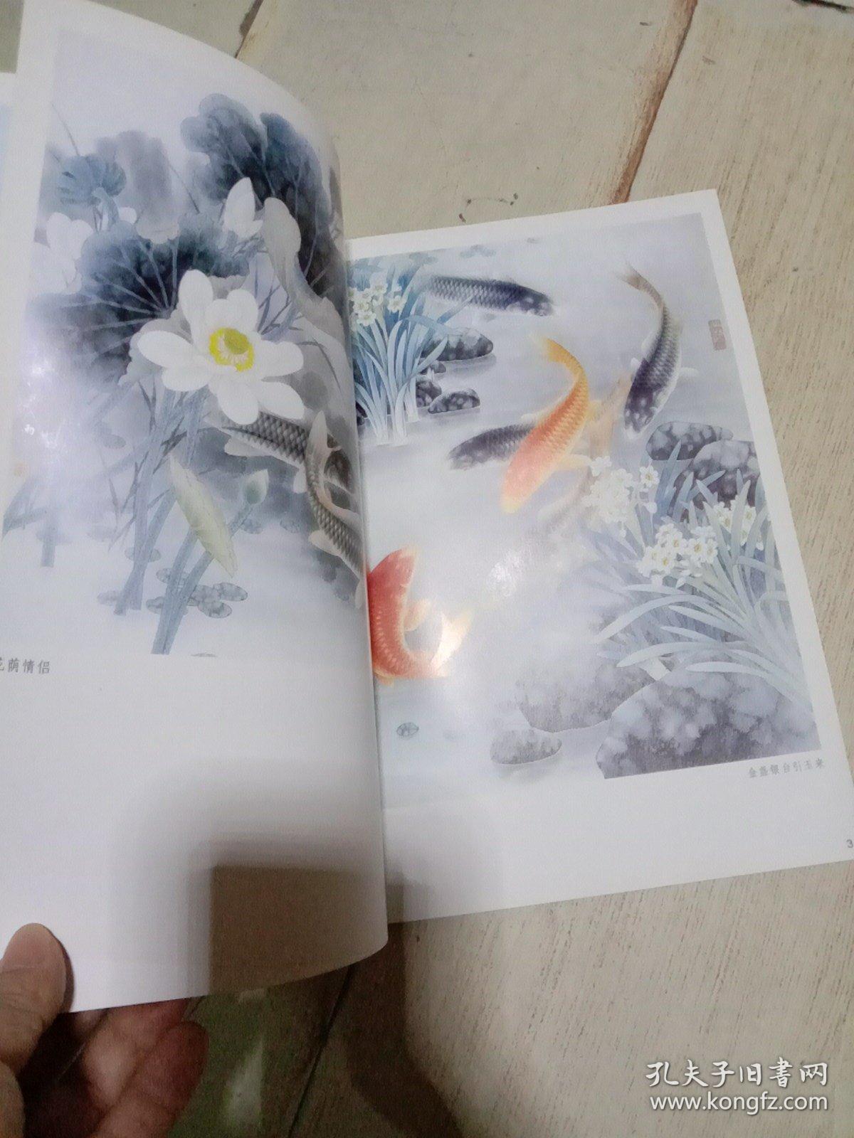 中国画精品系列丛书   路雨年    工笔鱼作品选      一版一印