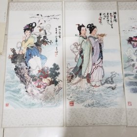 像湘君湘灵图，弄玉吹箫，七仙女思凡，麻姑献寿，瑶池赴会wk180（2024042507）