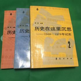 历史在这里沉思 三册全 1.2.3 内页全新