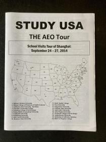 Study USA, the AEO Tour 招生宣传页