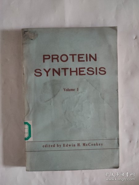 PROTEIN SYNTHESIS Volume1 蛋白质合成第一卷