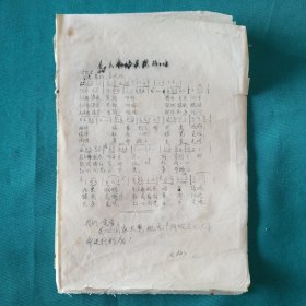 六七十油印歌曲（毛主席语录）一组