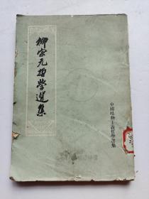 柳宗元哲学选集