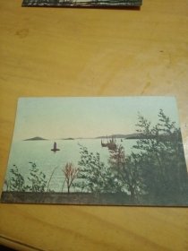 太湖，50年代彩色画片，敖恩洪摄，全六枚。缺封套！