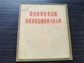 敬爱的周恩来总理永远活在云南各族人民心中-12开宣传画册