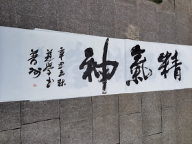 著名书法.书法作品.尺寸233-46厘米.