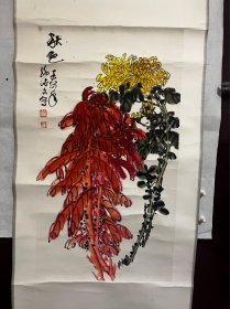 孙德文名憨，号海翁，祖籍山东邹城，1935年生于安徽。一级美术师、中国美术家协会会员、国学家、中国书画研究会副会长、中国书画学会名誉副主席、国际美术联合会理事、中外科学家联谊会理事、中国黄宾虹艺术研究会会长、中国书画研究院教授、新加坡南洋艺术学院教授、上海市美协海墨会画师，高级工程师。等辞 38×68