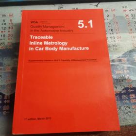 5.1
VDA
Quality Managementin the Automotive Industry
Traceable
Inline Metrologyin Car Body Manufacture