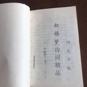 红楼梦诗词精品钢笔字帖