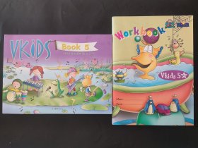 天童美语 Vkids book5 workbook vkids5 内页无笔迹 贴纸齐全 教材+练习册两本 天童维克斯系列英语教程