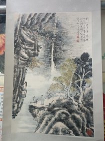 佐舟国画一副，保真出售，中书协会员，保定第一笔，书法多，字画难得一见，原装旧裱，傻开门。闲章见贤思齐。