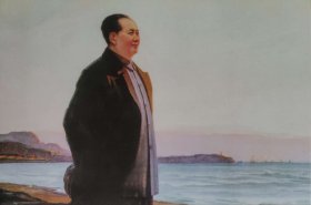 毛泽东（张松鹤画作“东方红”）明信片1张
