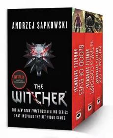 英文原版书 巫师猎魔人套装全三册 The Witcher Boxed Set 游戏原版小说 Blood of Elves。