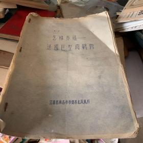 南昌市市郊昌北鳳凰村 劉明榮 編 怎樣養(yǎng)殖法國巨型肉鵪鶉 油印本1988年