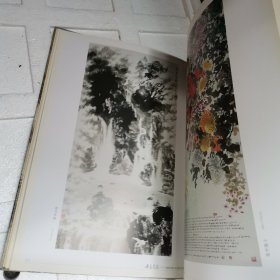 <<丹青墨浪>>(李磐坚国画书法篆刻诗词集)8开本,1版1印1000册精装，