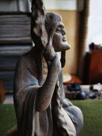 精品 · 椴木刻造像 · 18尊罗汉像完整一套·形神兼备 · 古韵灵性意境之美