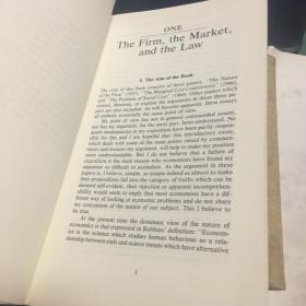 The firm the market and the law