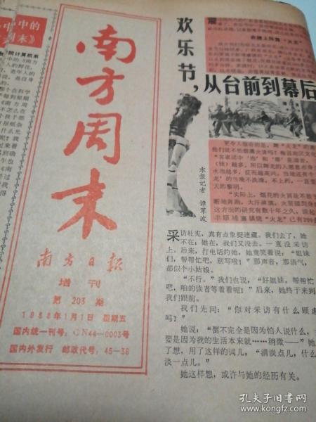 南方周末报纸增刊第203期—211期（九份合售）