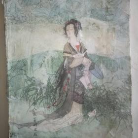 华三川绘画粉本精选8开大型画册，有责任编辑，封面设计，刘建平签名册。