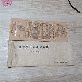 游标式公差与配合表 哈尔滨汽轮机厂