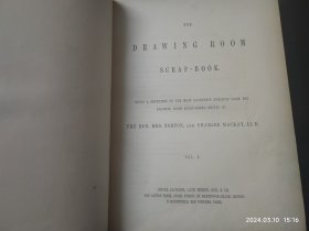 1850年份出版的钢版画作品集 1套3卷《FISHERS DRAWING ROOM SCRAP BOOK》