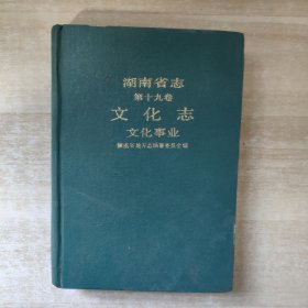 湖南省志.第十九卷.文化志.文化事业