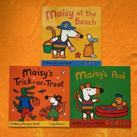 Maisy's Trick-or-Treat Sticker Book、Maisy's Pool、Maisy at the beach（3本合售）