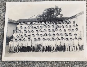 浦江中学毕业照一张。