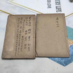 《芥子园画传》二册。 民国上海天宝书局石印李笠翁先生论定《芥子园 画传》（序，总目录，卷一：画学浅说、卷二：树谱、卷三：石谱、卷 四：人物翎毛房屋桥梁亭式楼阁舟船谱。 合订一厚册）（卷五卷六皆为山水谱 合订一册）。2册合售详细见品相说明及实拍图。 品相及相关内容请以图为准。
