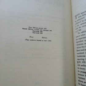 THEORY OF SOUND 声学理论（第1——2卷合订本）1945年英文版