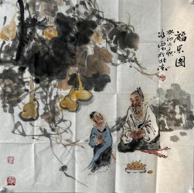 【终身保真字画】李水云,   68X68cm！3
祖籍山东烟台,渔家女,别署养云居士。毕业于解放军艺术学院，现为中国美术家协会会员。师承于张白玉、刘怀勇、赵华胜教授。受业于刘大为、袁武、任惠中、杜滋龄、张立辰、张志民、李燕等教授。