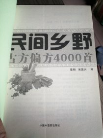 民间乡野古方偏方4000首