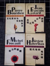 近代思想家访谈录—权力的眼睛+文化资本与社会炼金术+后现代性与公正游戏+现代性的地平线（四册合售）