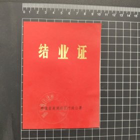 80年代安徽省巢湖地区干部培训班结业证书【有原照片，实拍现货】