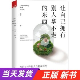 让自己拥有别人拿不走的东西：写给千万年轻人自我成长的思维开窍课