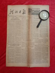 历史文献老报纸:《河北日报》1956年 ，内容有郑州农药厂照片 。磁山铁矿照片。 秦皇岛市学生照片。 北京西郊颐和园游泳场多人照片。著名植物病理学家戴芳澜照片 。中国实习生在巴尔瑙尔照片 。王德威漫画等 。