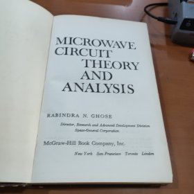 英文版：Microwave Circuit Theory and Analysis（微波电路理论与分析）